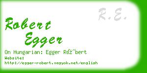 robert egger business card